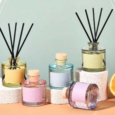 1 cái 50ml Bán chạy nhất Hương liệu mây tươi mát và không lửa cho hương thơm trong nhà lâu dài, Nước hoa ô tô, Nhà vệ sinh, Hương thơm phòng ngủ Trang trí phòng ngủ Trang trí phòng Phụ kiện phòng tắm phòng ngủ