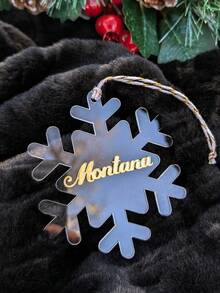 Ornements en acrylique sur mesure, décorations de Noël, peuvent être utilisés pour le sapin de Noël ou la voiture, pendentif transparent en forme de patte de chien, cadeau pour la famille et les amis, Noël - Multicolore - Voir 26