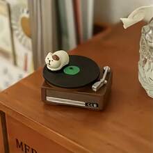 1PC Hot-Selling Retro Japanese Style Vinyl Record Player Phonograph Resin Home Decor
