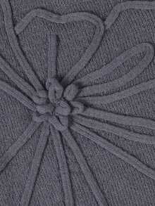 1 pieza Chaleco de punto holgado y elegante con estampado floral de jacquard para niñas y adolescentes, adecuado para uso diario, reuniones y vacaciones en otoño/invierno