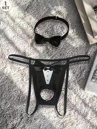 سلسلة رجالية مريحة وجذابة بنمط فراشة مع طوق