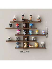 1 件壁挂式装饰搁架，现代简约风格壁架，适用于家庭卧室，可展示娃娃、人偶、盲盒 - 白色 - 查看 15