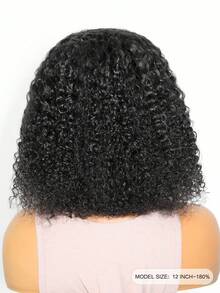 OQ Hair Wear & Go Kinky Curly Hair Glueless Natural Curly Hair Wig 7x5 Transparent Lace Front Wig 180% Density 10-16 Inch Pre-Cut & Pre-Plucked With Natural Hairline Weaves Human Hair - S1 - View 5