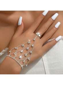 European And American Fashion Women's Bracelet Stage Model Performance Tassel Women's Bracelet Ring - 1005 Trắng - Xem 6