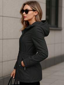 Women Coats - Black - View 2