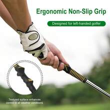 Swing Trainer Aid, Weighted Club Tempo Grip Training Right Left - Handed Golfers, Indoor Outdoor Warm - Practice Accessories - 左撇子 - 查看 7