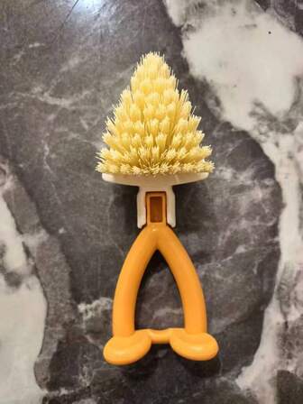 1pc Triangle Cleaning Brush, With Its Unique Triangle Design, It Becomes A Powerful Tool To Clean "Nooks And Crannies", Fitting Crevices From Bathroom (Tile Gaps, Bathtub Corners) To Kitchen (Stove Gaps, Cabinet Corners), And Even Bedroom (Bed Bottom, Furniture Gaps), Efficiently Completing Cleaning Tasks Through The "Adaptable Shape" Of The Triangle Brush.