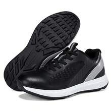 Golf Shoes, High-Quality Leather, Non-Slip Lace-Up, Low-Top Golf Training Shoes, Four Seasons Plus Size Men's Outdoor Casual Sports Shoes