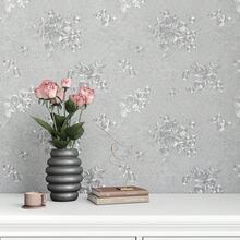 1 Roll Of Vinyl Self-Adhesive Wallpaper, Furniture Makeover Stickers, Waterproof And Easy To Clean,Suitable For Bedroom Wall ,Wardrobe Decoration, Home Decoration Living Room Background Wall, Bathroom Decoration, Easy To Peel Off And Paste - Silver - View 6