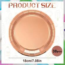 100/50/30/20/10 件 7 英寸/9 英寸一次性加厚纸盘，防漏，3 秒清理，派对/露营/家用，可重复使用，非常适合生日、毕业典礼、圣诞节、感恩节、万圣节活动