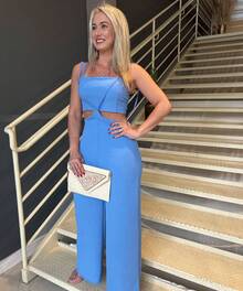 Jumpsuit Set - Baby Blue - View 2