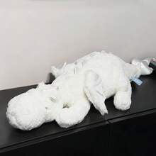 Weighted Dragon Stuffed Animal 35.4" , Medium White Weighted Plush Dragon Toy For Kids And Adults Gifts - 白色 - 查看 4