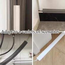 1 件 3 米/118.11 英寸自粘式 PVC 电缆保护卷地板电缆隐藏器装饰地线通道适用于家庭电线墙壁电线管理