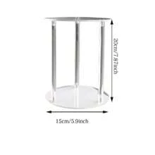 Acrylic Flower Vase, Transparent Floral Display Stand, Geometric Vase, Elegant Display Rack For Birthday Party, Wedding, Dining Table Decor