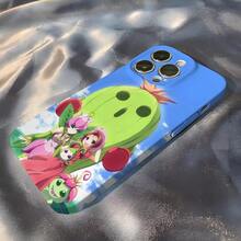 Cartoon Anime  Phone Case Cover Compatible With  16 15 14 13 12 11 Pro Max 16 Plus Glossy Shockproof Bumper Cover, Cover Compatible With  17 Case,  17 Pro Case,  17 Pro Max Case - Blanco4 - Ver 12