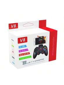 V8 Joystick Gamepad Wireless Bluetooth Controller For PC Rechargeable For Android, IOS And Windows Ideal For Mobile Games - Black - View 9