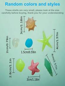 50/100/200pcs Mini Glow-In-The-Dark Resin Aquarium Decorative Stones, Ocean Elements, Beach Party, Compact High-Brightness Multicolor Fish Tank Landscape Lighting Stones, Long-Lasting Luminous Stones, Christmas Gift, Suitable For Various Environments