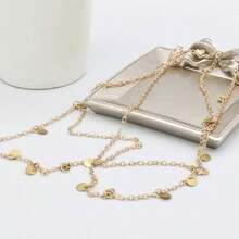 Gold Sequins Head Chain​ Festival Halloween Wedding Jewelry Hair Accessories For Bride And Women Fashion Tassel Headbands Boho Headpiece Gold#SSDD B BJNHMJ