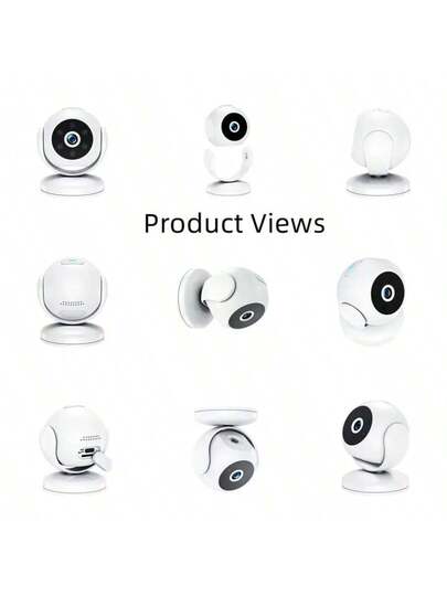 1pc Intelligent Mini Ultra HD 1080P Camera Supports 2.4G WIFI Connection, Panoramic Tilt Functions, Infrared Night Vision, Two Way Voice Intercom Automatic Tracking Which Is Very Office Home Security Monitoring The Elderly/Teenagers/Pets.
