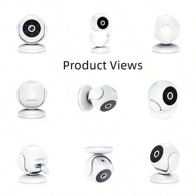 كاميرا ذكية صغيرة فائقة الوضوح 1080P، تدعم اتصال WiFi 2.4G، وظائف بانورامية وإمالة، رؤية ليلية تحت الأشعة تحت الحمراء، اتصال صوتي ثنائي الاتجاه، ووظائف تتبع تلقائي، مناسبة للاستخدام في المكاتب والمنازل لأمن المراقبة للمسنين/المراهقين/الحيوانات الأليفة.