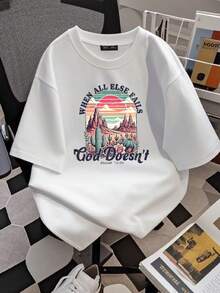 180g pure Cotton Christian Shirt, Western Shirt, Desert Shirt, God Shirt, Country Shirt, Cowgirl Shirt, Jesus Shirt, Religious Shirt, Bible Shirt Faith Shirt fashion Soft Unisex Casual Comfortable Breathable designer clothes Top For Everyday Wear female Stretched - Blanco - Ver 2