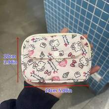Hello Kitty Cartoon Wallet Sanrio Anime Purse Card Holder Coin Pouch CCD Storage Bag Sanitary Napkin Organizer Makeup Case Gifts For Women Money Wallet Mini Wallet Purse Wallet Travel Wallet Coin Wallet - Multicolor - View 4