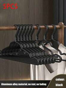 1/5/10pcs Golden Metal Hangers, Non-Slip Coat & Suit Hangers, Durable Wardrobe Organizer+For Dresses, Laundry Room Storage Solution Suitable For Suits & Coats, Space-Saving Stacking Dress Pants Shoes Jeans Boots Skirt,Spring,Minimalist,Summer Tops-Autumn Wardrobe Decorations - Wardrobe Storage - Clothes Storage Tools - Hangers