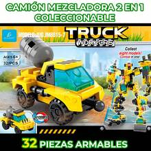 ELE-GATE 2-In-1 Building Blocks Toy Cargo Vehicle 32pcs - Multicolor - View 1