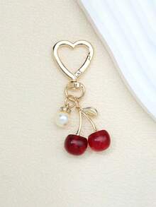 New Fashion Crystal Cherry Metal Keychain, Suitable For Daily Wear, Can Be Used As Bag Accessories, Can Be Given As Gifts To Family, Friends, Classmates, Couples, Birthday, Teachers, Valentine's Day Souvenirs - Multicolor - View 13