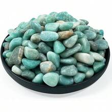 Black Friday1Polished Multicolor Healing Crystal Stone Set, 72 Pcs, 0.5" Handpicked Tumbled Stones For Healing, Reiki, Meditation, Crafting, Home Decor, Ethically Sourced, Multicolor - Amazonite - Xem 10