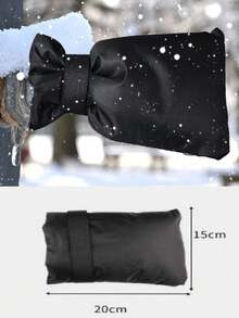 1 pieza Cubierta de grifo de estilo vintage para exteriores - Protección contra congelación con franja reflectante, protector de grifo aislado de poliéster universal antihielo con accesorios de instalación, se ajusta a conectores de Norteamérica, compatible con válvulas de caja de tinta, superficie sin terminar