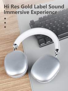 Cool Advanced Simplicity Style Wireless Headphones, Long Battery Life Over-Ear Headset With Adjustable Design, Ideal For Music, Sports, Gaming - Push Button Volume Control, Type-C Charging, Rechargeable Lithium Polymer Battery