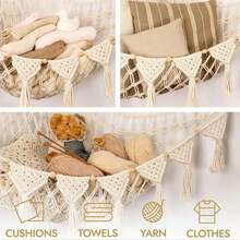 Large Plush Doll Hammock Or Net Corner - Large Plush Doll Hammock Net, Suitable For Plush Doll Room Decor - Cute Plush Doll Storage Rack - Essential For Children And Baby's Room Wall Bedroom Home Decor - Multicolor - View 3