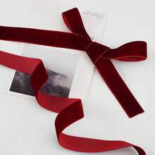 Panglică flocată, Panglică colorată, Panglică flocată, Fundă lucrată manual DIY, Panglică decorativă pentru ambalaje de cadouri pentru buchete, Panglică din material pentru funde pentru accesorii de păr