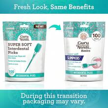 GuruNanda Interdental Picks - 100 Pack Super Soft Flexible Rubber Bristles - 牙刷 - 查看 4
