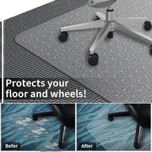 Office Chair Mat For Carpeted Floor 63x51 Clear Desk Mat For Carpet Large Protector Floor Mat On Low Pile Carpets Easy Glide Rolling Plastic Floor Mat Computer Chair Mat For Home Office - Clean - View 5