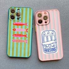Étui de téléphone amusant avec motif de sardines colorées, compatible avec 16, 15, 14 Pro Max Plus, 13, 12 Mini, 11 Pro Max, XR, XS, X, 7, 8, SE2. Étuis antichocs. Étui compatible avec Samsung Galaxy S17, S17 Pro, S17 Pro Max - noir SDYYS2 7 - Voir 4