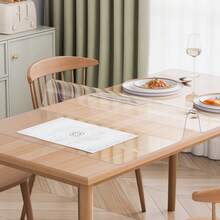 Plastic Tablecloth, 36 X 54 Inches, 1.5 Mm Thick, Clear Table Protector, Rectangular PVC Desk Pad, Waterproof And Easy-Clean Desk Mat, Table Cover, For Office, Dresser, Dining Room Table, Nightstand - 36x54 Zoll 1,5 mm - Xem 1