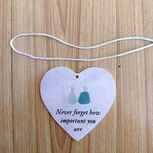 1 Peça Decoração de Amizade em Forma de Coração de Vidro do Mar 2025 - Presente de Aniversário, Presente de Natal, Presente Perfeito, Colecionável, Colecionador de Hobby, Brinquedos de Costura, Brinquedos de Viagem, Brinquedos Fidget de Sala de Aula, Mini Coisas, Brinquedos de Banho, Papelaria de Natal, Bola Anti-Estresse