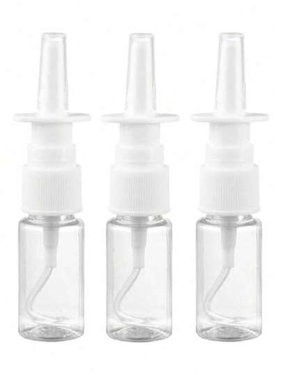 Butelka z rozpylaczem do nosa, 20 ml/30 ml, pusty, przezroczysty, plastikowy rozpylacz mgiełki do roztworu soli fizjologicznej i olejków eterycznych, idealny do podróży, do pielęgnacji nosa, na zatoki, do nosa dla alergików, pojemnik do aromaterapii DIY (1 szt./5 szt.)