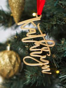 Ornements en acrylique sur mesure, décorations de Noël, peuvent être utilisés pour le sapin de Noël ou la voiture, pendentif transparent en forme de patte de chien, cadeau pour la famille et les amis, Noël - Multicolore - Voir 6