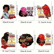 6-Piece DIY Heat Transfer Stickers For Fashion Apparel - Colorful Plastic Heat Transfer Stickers For T-Shirts, Jackets, And Jeans - Multicolor - View 2