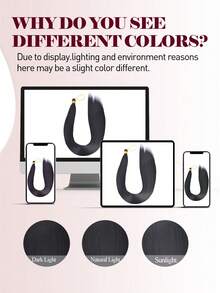 26 英寸直发束钩针编织辫子头发合成直发接发编织头发渐变棕色柔软钩针接发女士直发编织头发，柔软合成束钩针编织辫子发束用于编织