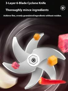 1pc 350ML Wireless Multifunctional Electric Food Processor, 40W Power, Silicone Gasket, Anti-Slip, Good Texture And Quality, Convenient. Home Food Processor, Cooking Assistant, Suitable For Baby Food Preparation And Cooking Ingredient Chopping