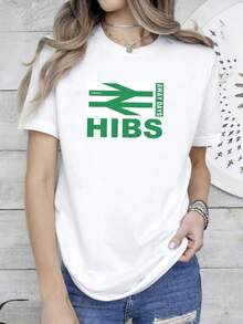 180g pure Cotton Hibernian Edinburgh HIBS Away Days T-Shirt | Unisex Organic Print Round Neck Short Sleeve streetwear Breathable fashion women Versatile female Casual Soft Comfortable Slightly Stylish Summer Top For Everyday Wear designer clothes - Blanco - Ver 1