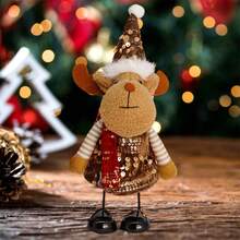 Santa Claus/Snowman/reindeer stuffed animal toy decoration desktop decoration - Amarillo - Ver 4