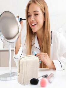 Corduroy Sanitary Napkin Organizer,Female Tampon Storage Bag, Waterproof Cosmetic Lipstick Bag, Portable Menstrual Bag, Travel Essentials Bag Large Capacity ,Coin Purse, Used To Store Sanitary Napkins And Panty Liners, Cosmetics Storage,Perfect For Travel And Daily Use,Can Store Sanitary Napkins, Lipstick, Powder,Holiday Essentials Organization Sanitary Napkin Storage Bag For Students, Office Workers, Travel Makeup Travel Toiletries Storage Bag, Essentials Gift Storage,Boho Vibes