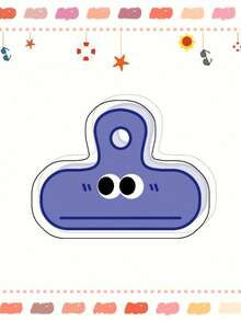 5个随机颜色亚克力夹子，卡通表情，可爱造型，办公笔记本夹，简约透明，适用于办公室和教室用品，青少年成人家庭办公室教育课堂写作，通用款，节日文具礼物，教室用品，情人节礼物，文具，返校季礼物