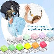 Silent Clicky Fidget Keychain Toy, Portable Stress Relief Press Keycap For Anxiety & Focus Improvement, Mini EDC Gadget For Office Desk, School Study, Ideal Gift For Tech Lovers & Gamers