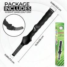 Right - Handed Grip Trainer U2013 Swing Correction HandWrist Positioning, Anti - Slip Grip - 黑色高爾夫球握把右手 - 查看 4